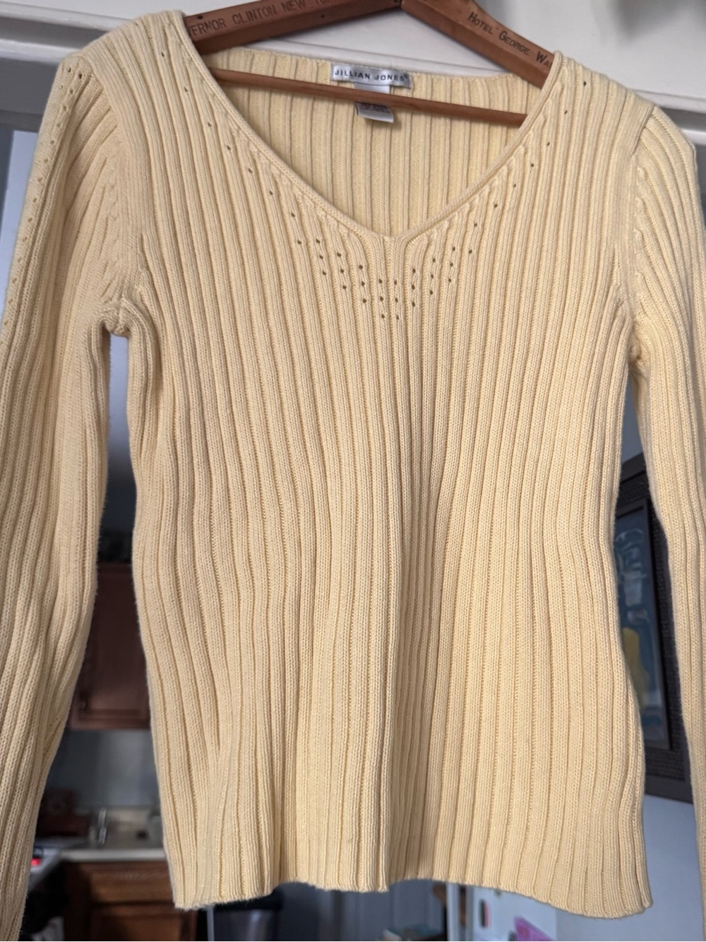 Vintage Y2K Jillian Jones Sweater light yellow